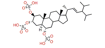 24-Isopropylcholest-22-en-2,3,6-triol trisulfate